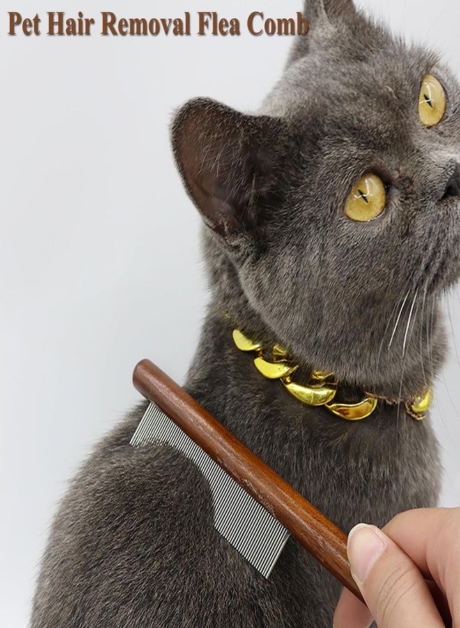 DEEUCHIS Pet Dog Cat Shedding Comb - Hair Buster Grooming Comb for Cats and Dogs, Rabbits, Daily-Use Cat Deshedding Brush, for Cats with Short and Long Fur (Long and Short Teeth) - Image 3
